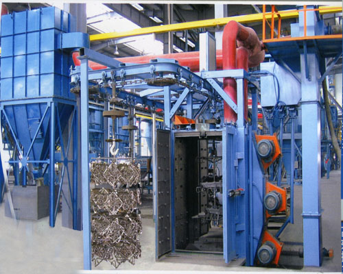 Q483H吊鏈步進(jìn)式拋丸清理機(jī)