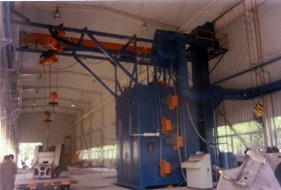 的操作吊鉤式拋丸機